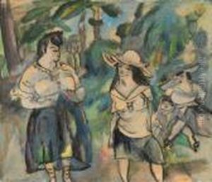 Un Jour Dans Le Parc by Jules Pascin