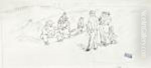 Promenade Du Dimanche by Jules Pascin