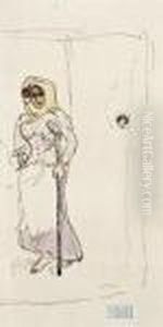 Paysanne A La Bequille by Jules Pascin