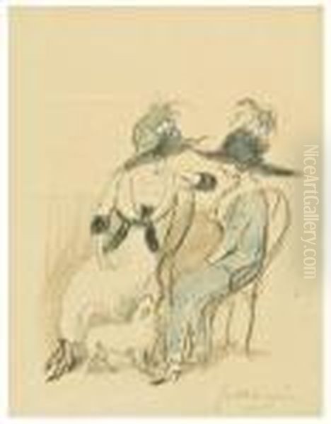 Two Ladies In Discussion - view 1