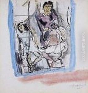 Femme Et Enfants by Jules Pascin