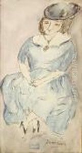 Femme Assise by Jules Pascin