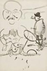 Sumo, Homme Au Chapeau by Jules Pascin