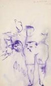 Portrait En Violet