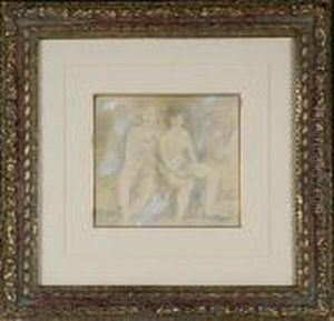 Two Female Figures by Jules Pascin