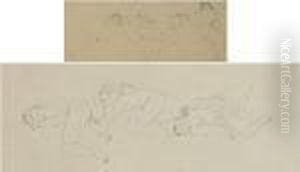 Nus Dessin Double Face by Jules Pascin