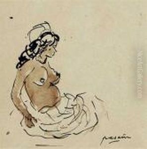 Jeune Femme by Jules Pascin