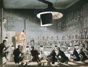 Drawing from Life at the Royal Academy by T. Rowlandson & A.C. Pugin