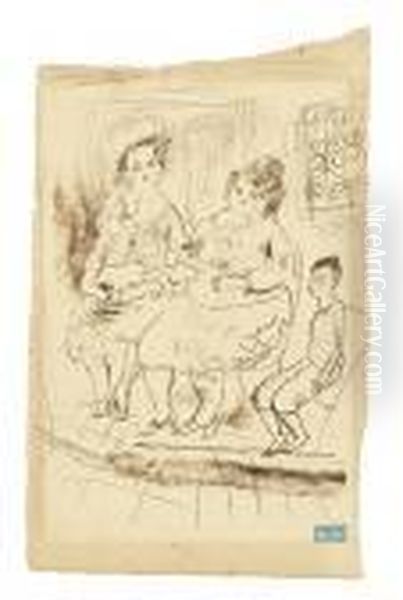 Deux Femmes Assises. - view 1