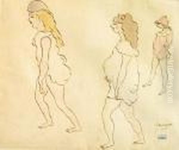 Three Young Women - view 1