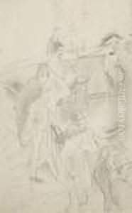 Scene De Cafe by Jules Pascin