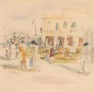 Scene De Rue A Cuba by Jules Pascin
