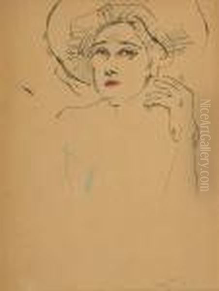 Portrait Einer Rauchenden Dame - view 1
