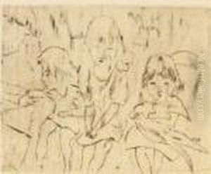 Trois Petites Filles by Jules Pascin