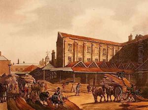 Leadenhall Market, from Ackermanns Microcosm of London