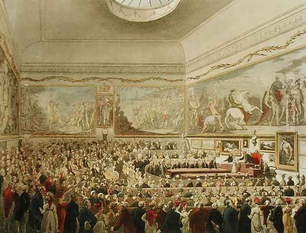Society for the Encouragement of Arts, from Ackermanns Microcosm of London, engraved by John Bluck fl.1791-1831, 1809 - view 1