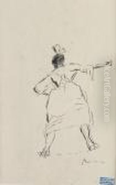 Femme De Dos/femme Au Travail (recto Verso) - view 1