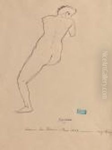 Nu De Dos by Jules Pascin