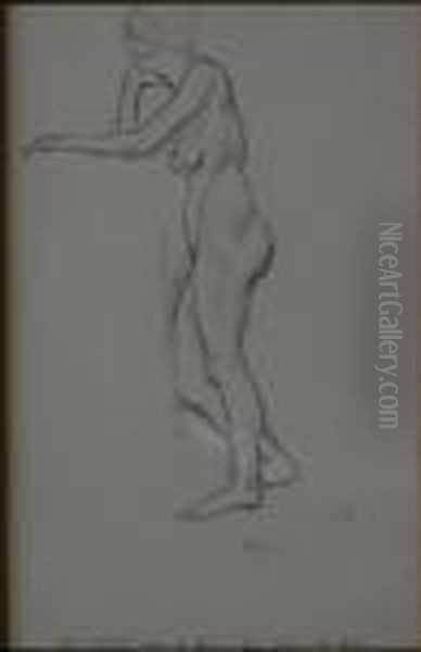 Femme Debout Accoudee - view 1