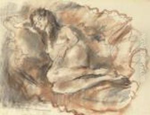 Nu Couche by Jules Pascin