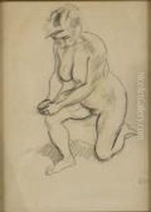Nude Kneeling Woman
