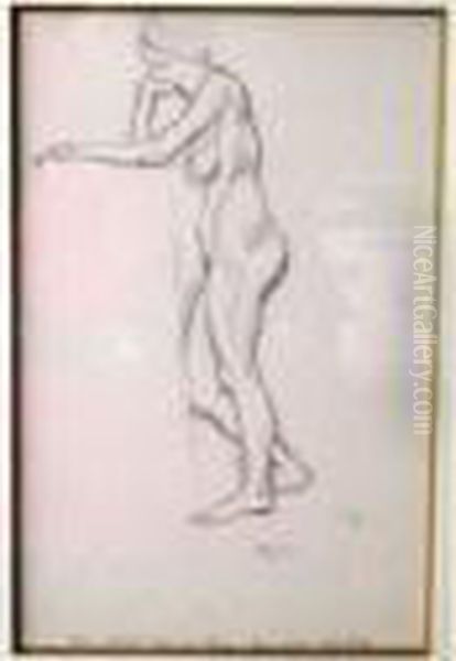 Femme Debout Accoudee - view 1