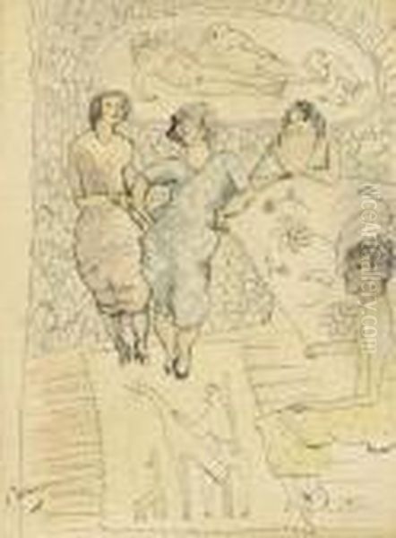 Four Women In A Room - view 1