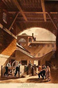 Water Engine, Cold Bath Fields Prison, from Ackermanns Microcosm of London