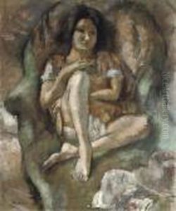 Jeune Fille Au Fauteuil by Jules Pascin