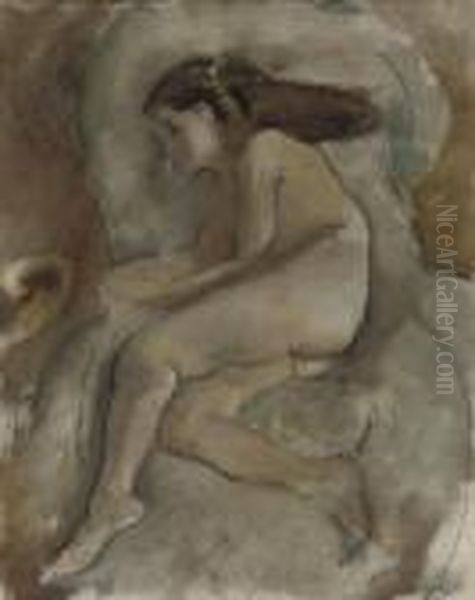 Nu Sur Un Fauteuil - view 1