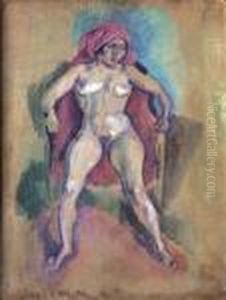 Nu Assis by Jules Pascin