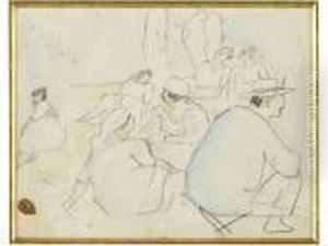 Scene Champetre by Jules Pascin