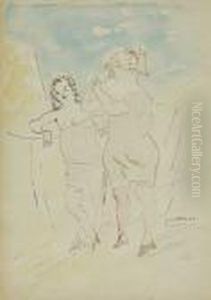 Judith Et Manon by Jules Pascin
