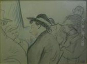 Etude De Foule by Jules Pascin