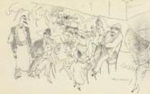 Scene De Figures by Jules Pascin