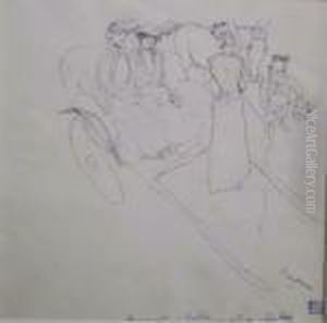 Sortie De Voiture by Jules Pascin