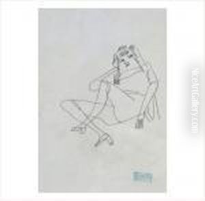 Femme Assise by Jules Pascin