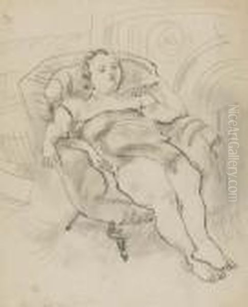 Woman In An Armchair - view 1