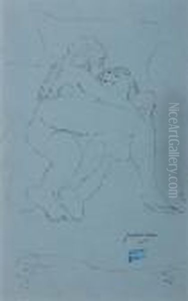 Two Girls Embracing - view 1