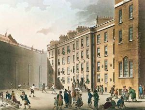 The Fleet Prison from Ackermanns Microcosm of London, Volume II, 1809