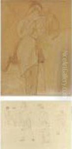 Jeune Fille Au Chat by Jules Pascin