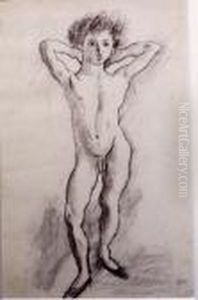 Garcon Aux Bras Derriere La Tete by Jules Pascin