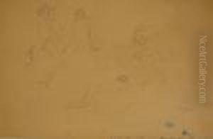 Quatre Personnages (recto Verso) by Jules Pascin