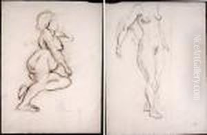 Jeanne / Femme Debout (recto Verso) by Jules Pascin