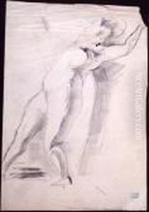 Nu D'atelier / Mouvement (recto Verso) by Jules Pascin