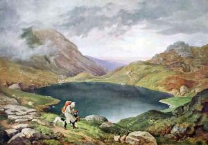 Pond in the Sudeten Mountains by Adrian Ludwig Richter
