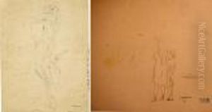 La Blonde Andree / Fillette (recto Verso) by Jules Pascin