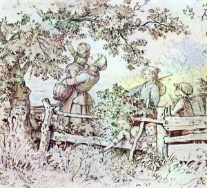 In summer by Adrian Ludwig Richter