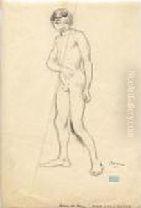 Garcon Nu Debout by Jules Pascin