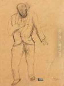 Etude Pour Razzia, Dessin Preparatoire Pour Simplicissimus by Jules Pascin